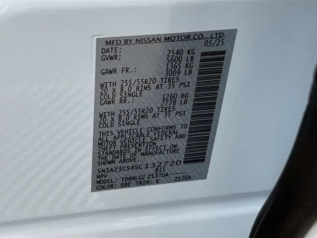 New 2025 Nissan Murano SL w/ Cargo Package AWD/4WD image 26