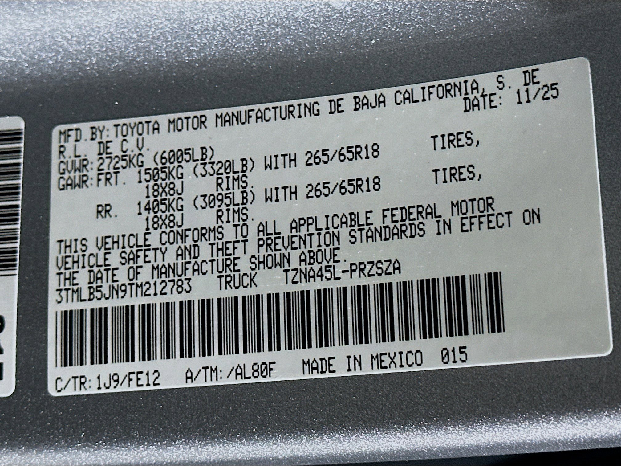 New 2026 Toyota Tacoma TRD Sport image 12