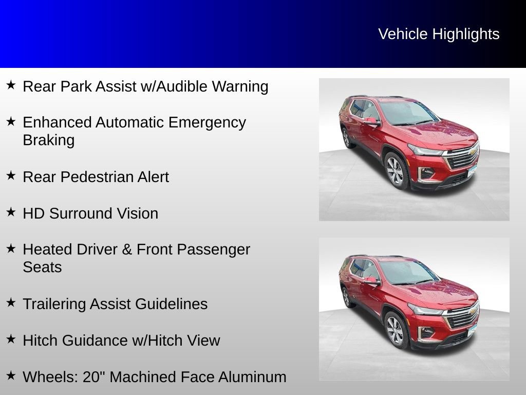 Used 2022 Chevrolet Traverse LT w/ LT Premium Package image 21