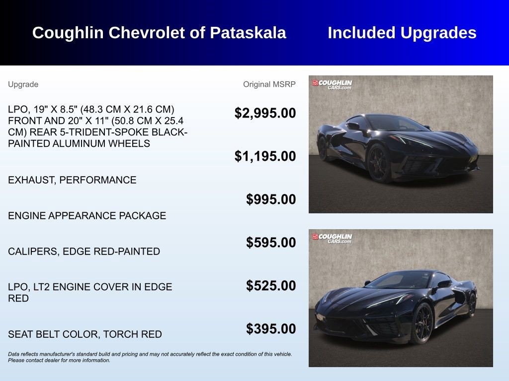 Certified 2022 Chevrolet Corvette Stingray Coupe w/ Engine Appearance Package image 3