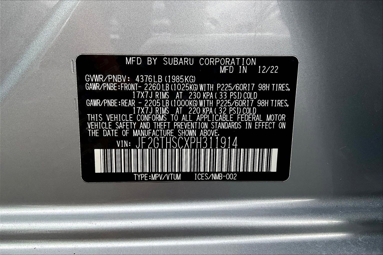 Certified 2023 Subaru Crosstrek 2.5i Sport image 30