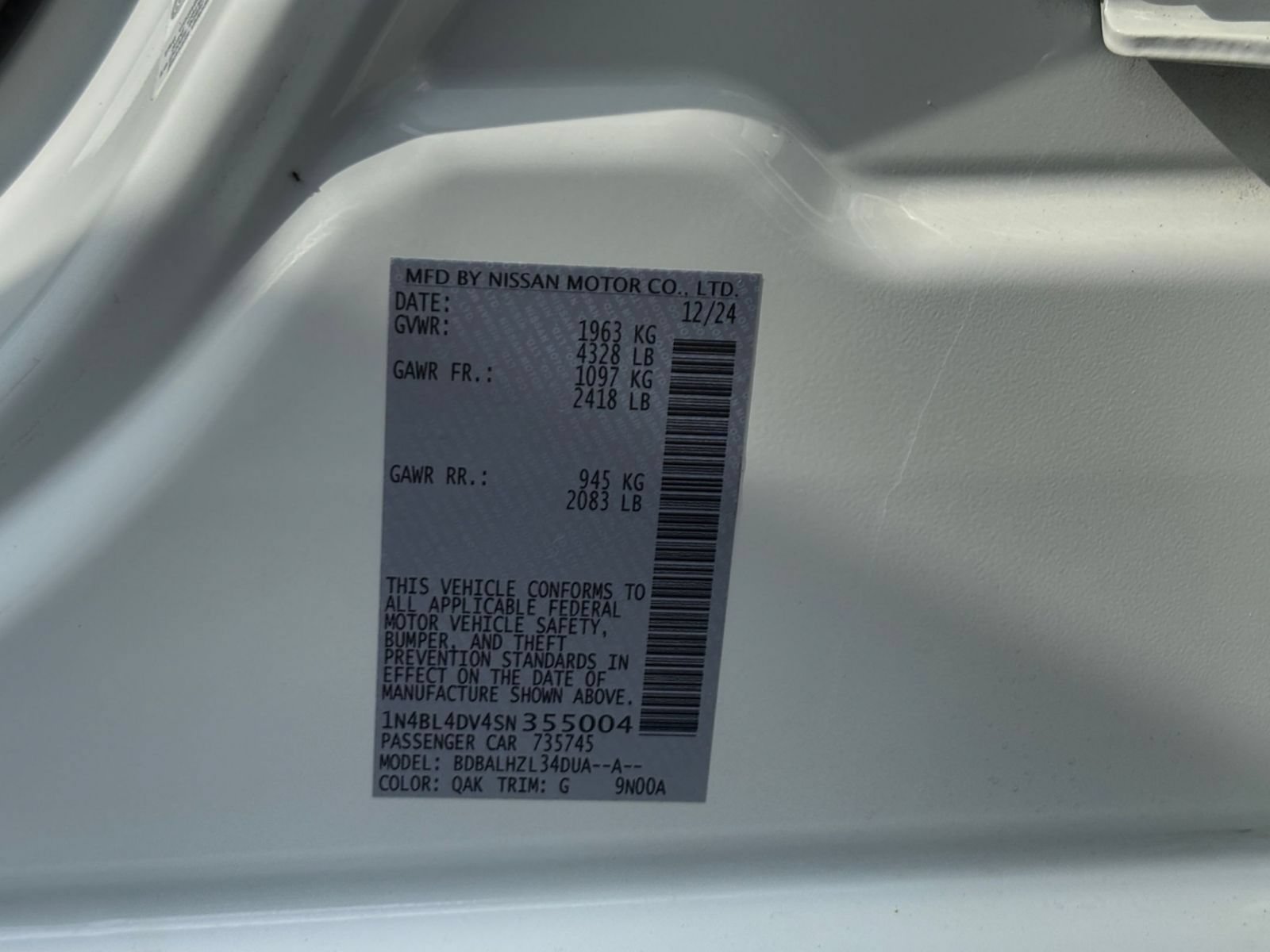 Used 2025 Nissan Altima 2.5 SV FWD image 30