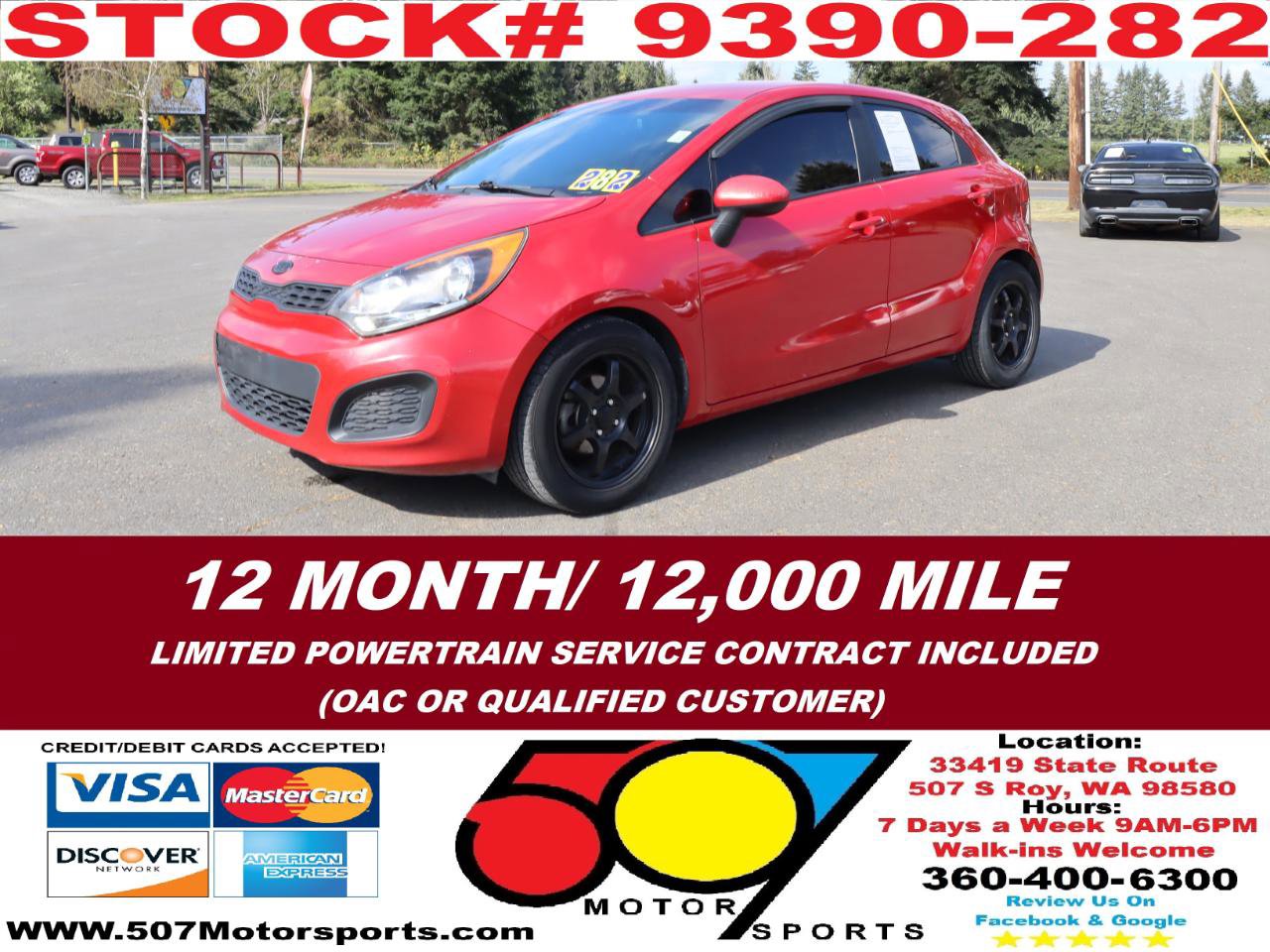 Used 2012 Kia Rio LX w/ PWR Pkg FWD image 2