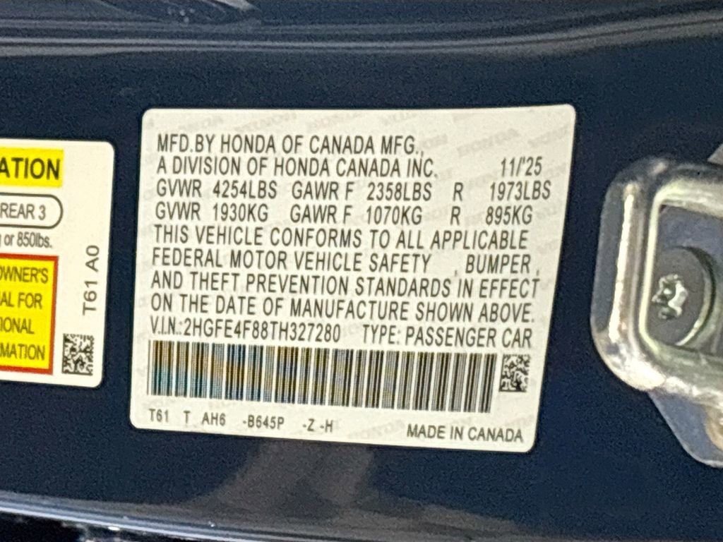 New 2026 Honda Civic Sport Touring image 26