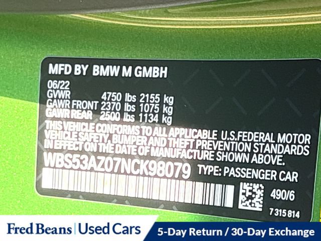 Used 2022 BMW M4 Coupe w/ M Carbon Exterior Package RWD image 23