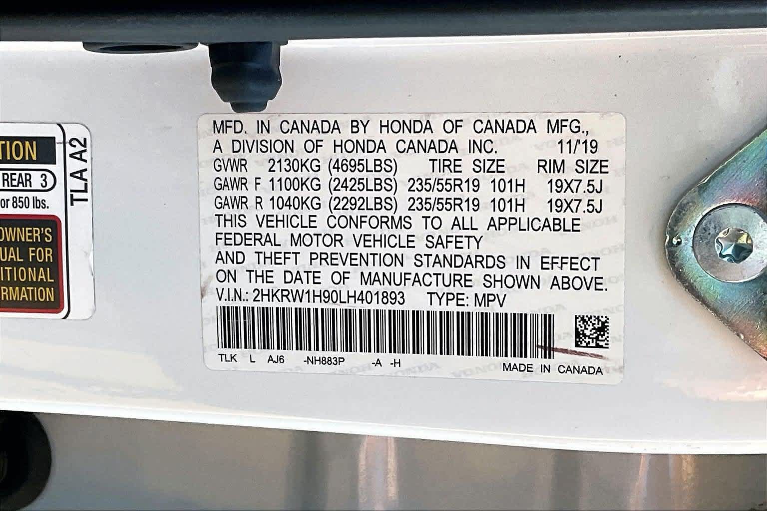 Used 2020 Honda CR-V Touring image 19