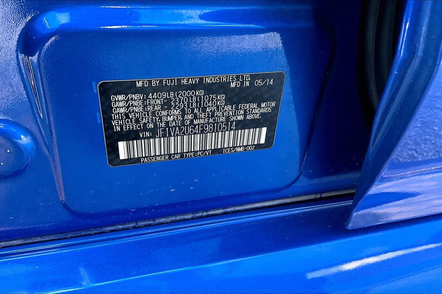Used 2015 Subaru WRX STI Limited AWD/4WD image 33