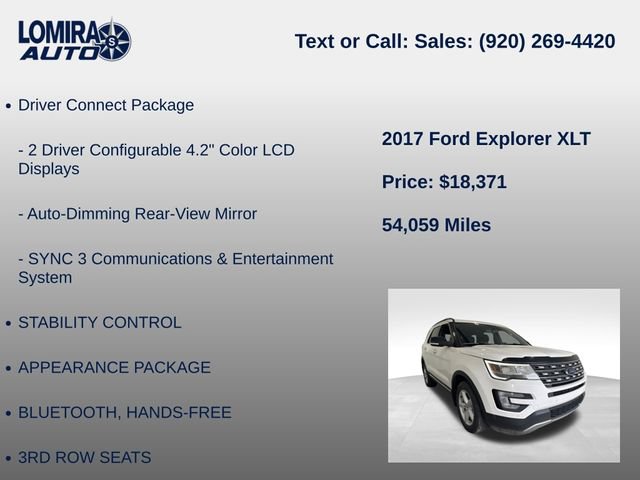 Used 2017 Ford Explorer XLT AWD/4WD image 14