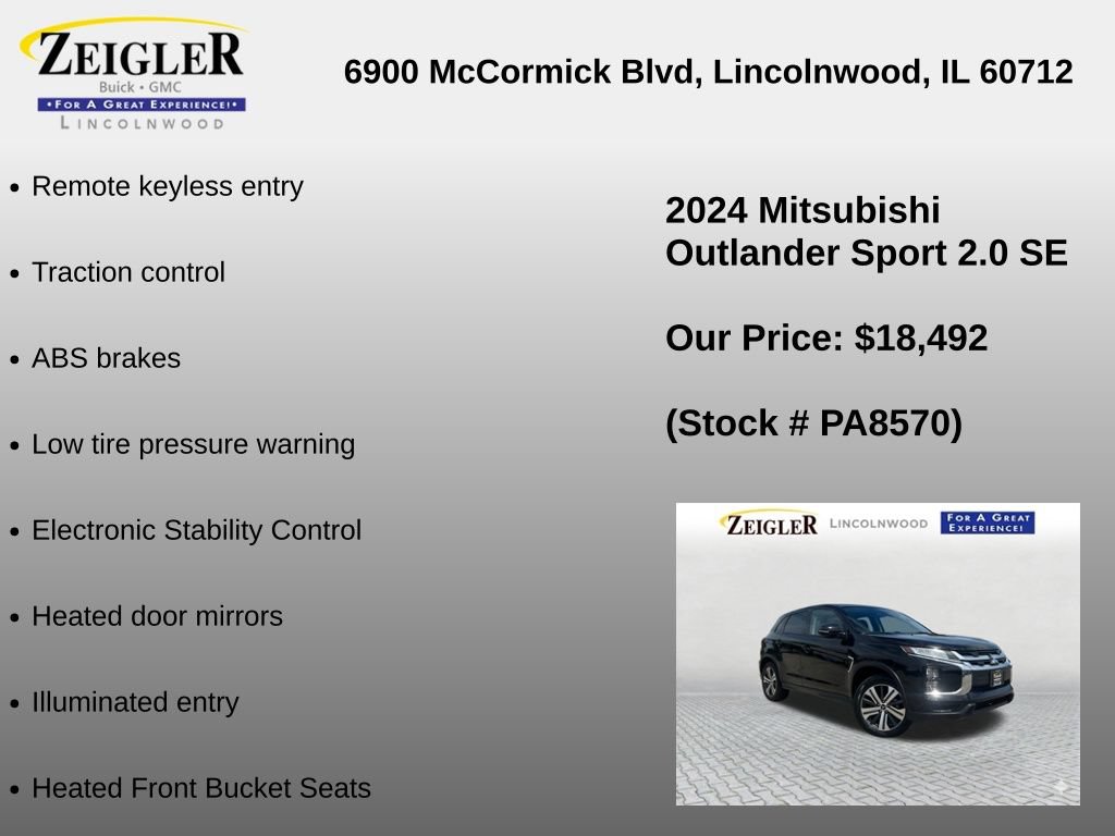 Used 2024 Mitsubishi Outlander Sport SE AWD/4WD image 6