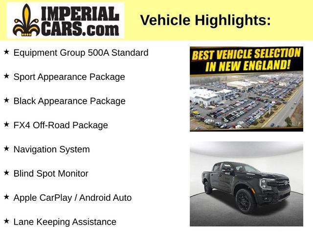 Used 2025 Ford Ranger Lariat w/ FX4 Off-Road Package AWD/4WD image 3