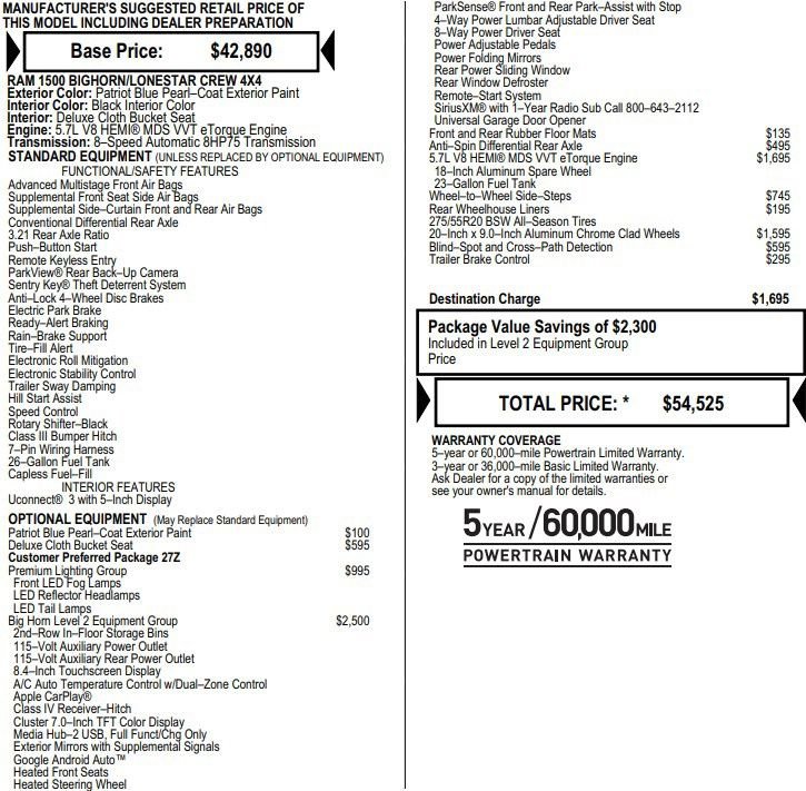 Used 2020 RAM 1500 Big Horn image 2