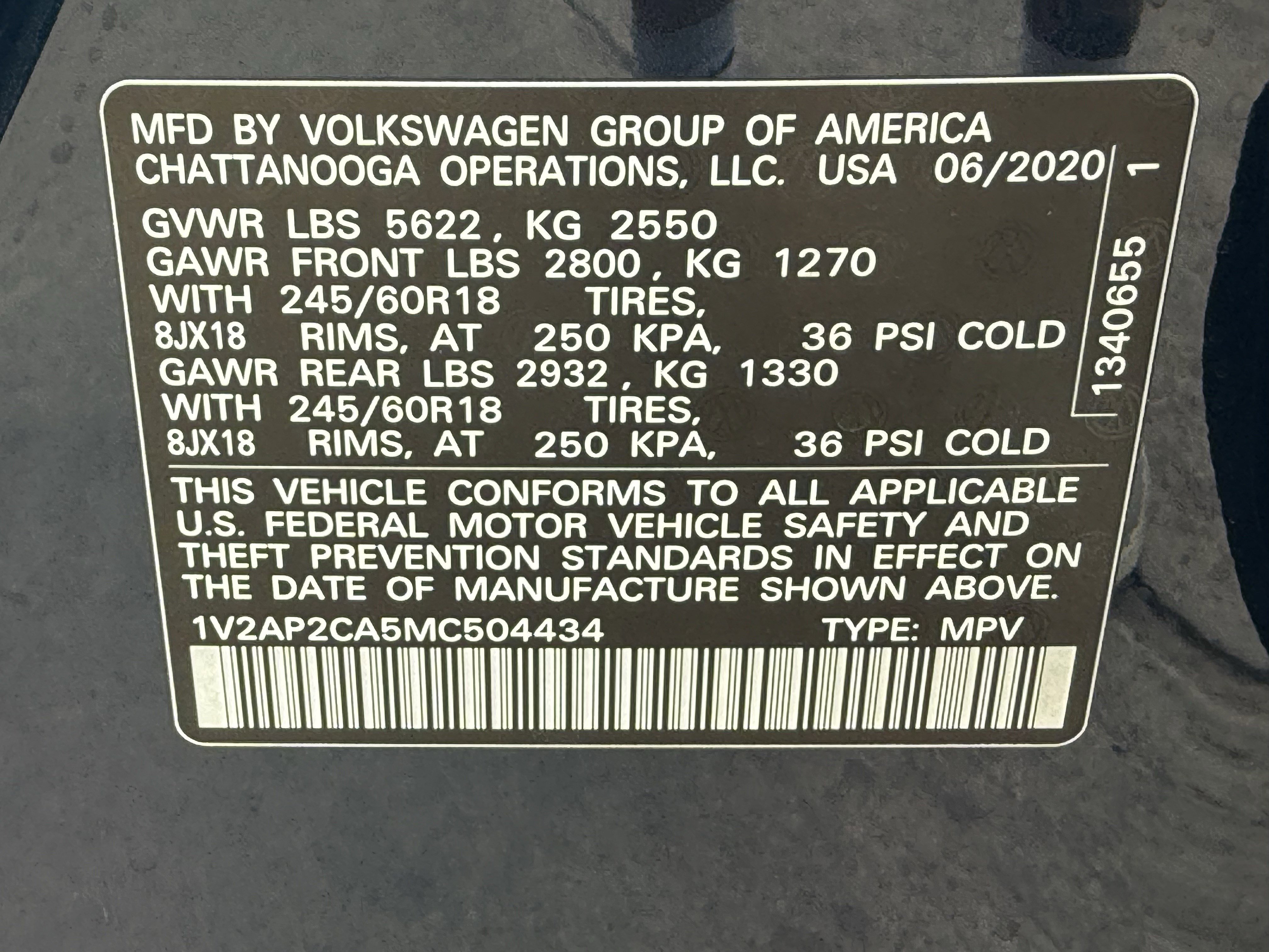 Used 2021 Volkswagen Atlas S FWD image 35