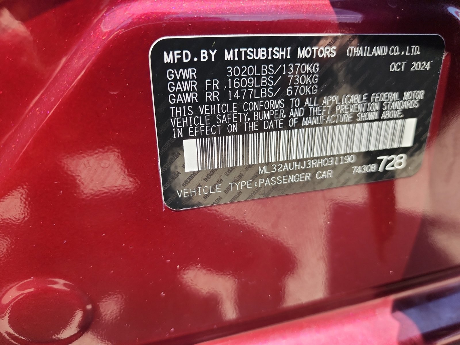 Used 2024 Mitsubishi Mirage ES FWD image 25