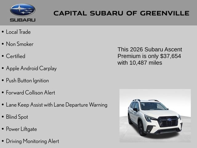 Certified 2026 Subaru Ascent Premium AWD/4WD image 9