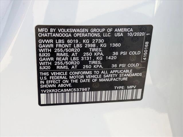 Used 2021 Volkswagen Atlas SE w/ Panoramic Sunroof Package image 26