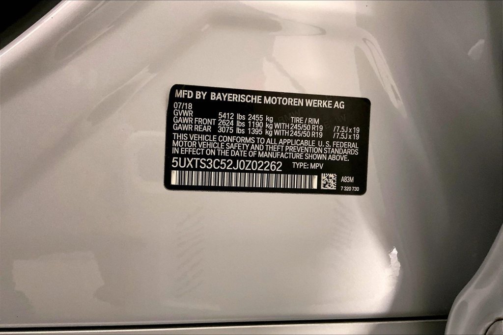 Used 2018 BMW X3 M40i w/ Premium Package AWD/4WD image 32