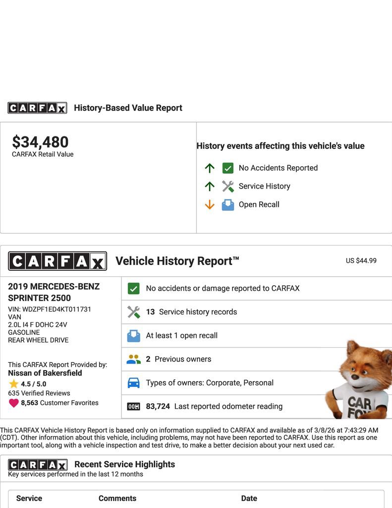 Used 2019 Mercedes-Benz Sprinter 2500 w/ Driver Convenience Package image 28