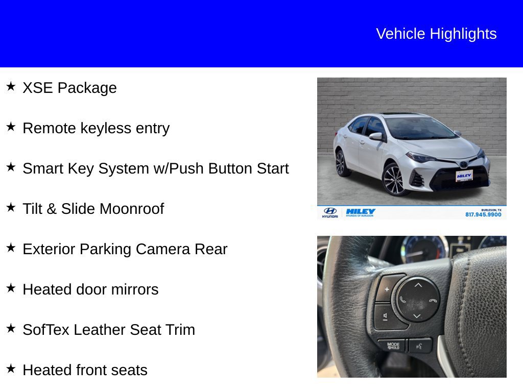 Used 2018 Toyota Corolla XSE FWD image 9