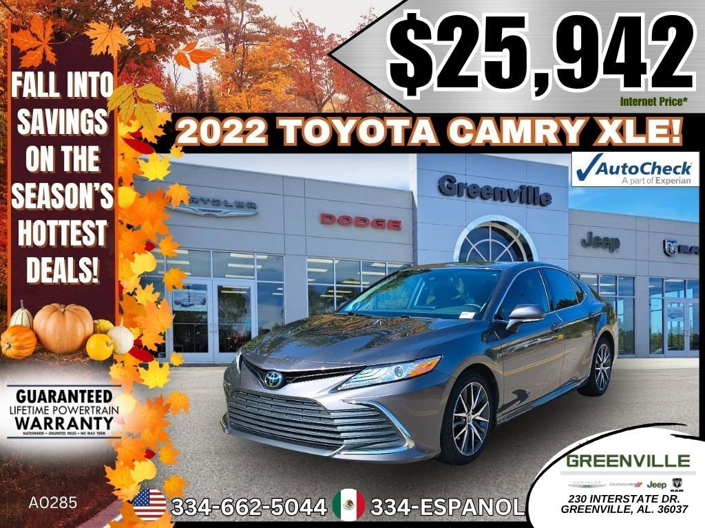 Used 2022 Toyota Camry XLE
