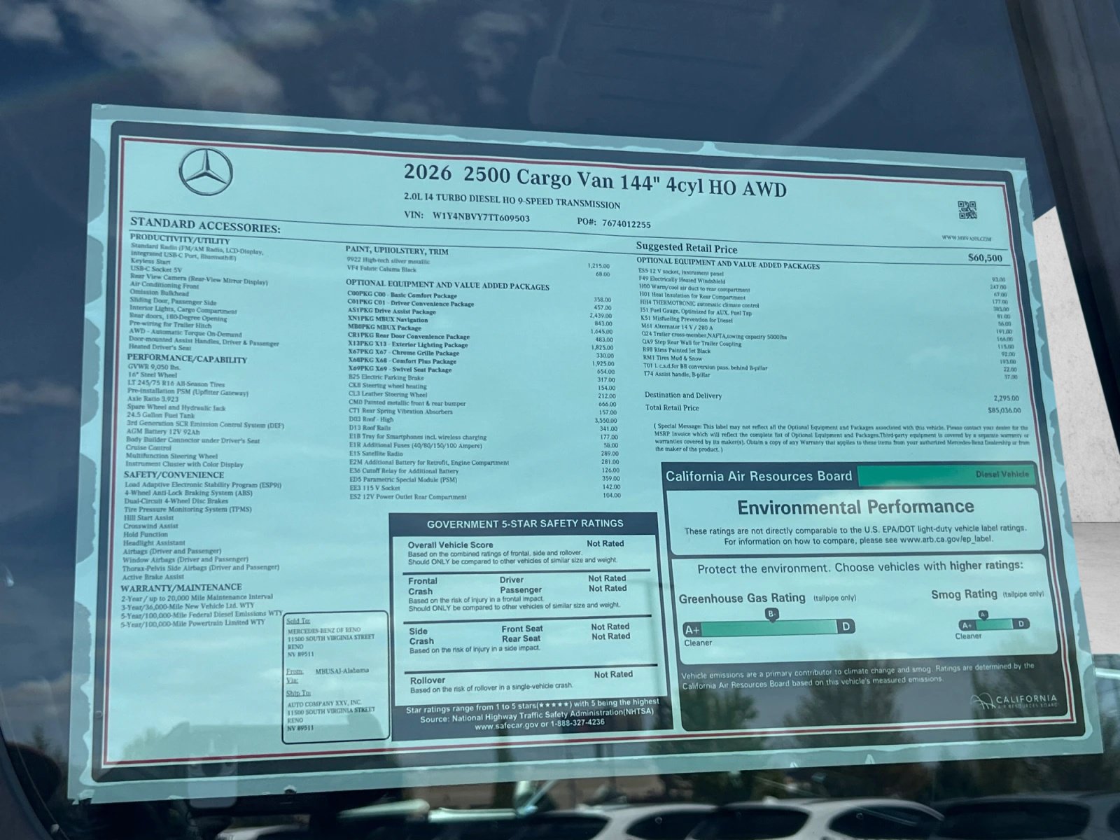 New 2026 Mercedes-Benz Sprinter 2500 image 19