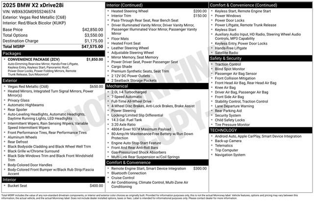 Certified 2025 BMW X2 xDrive28i w/ Convenience Package image 40