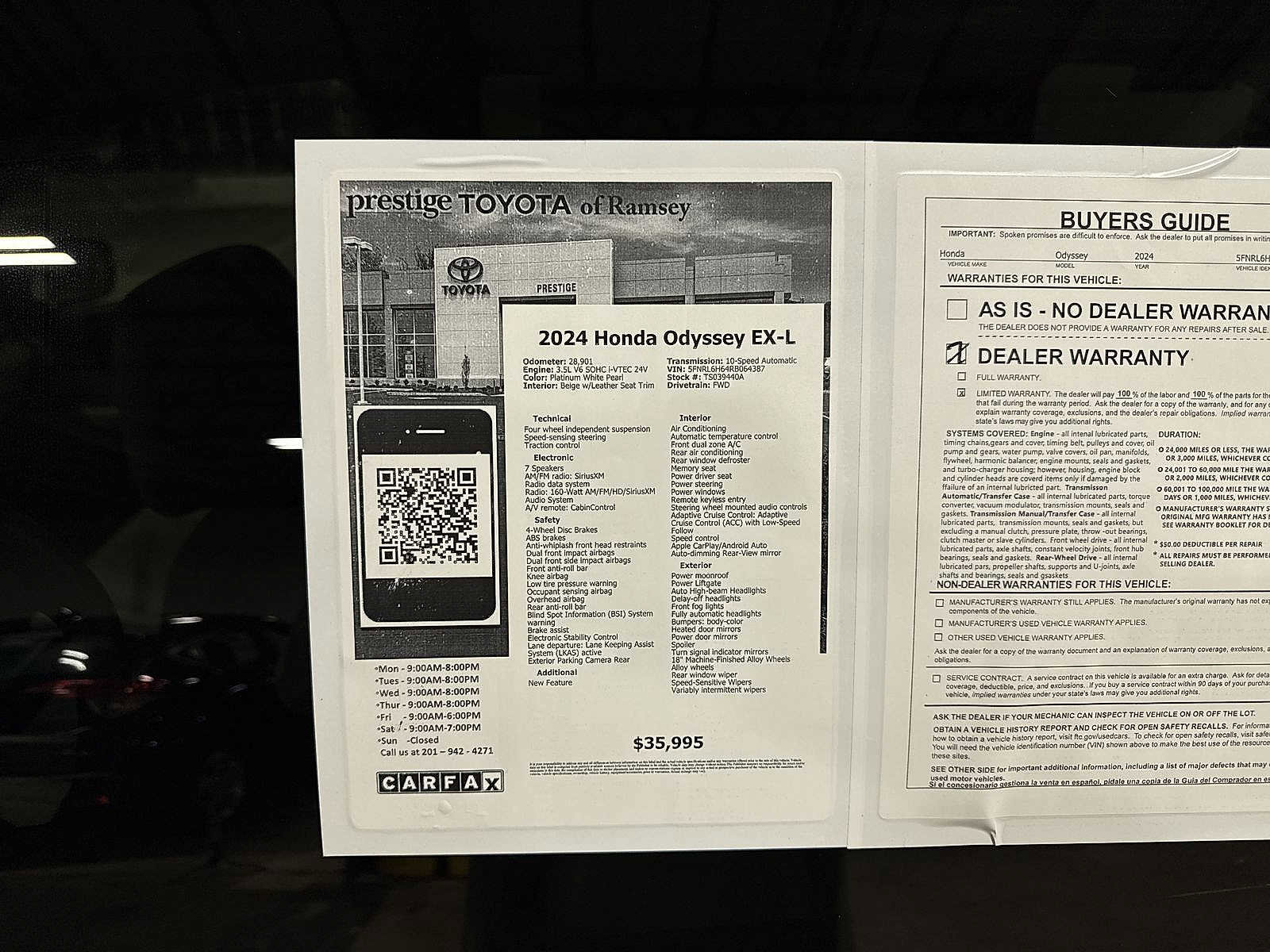 Used 2024 Honda Odyssey EX-L image 13