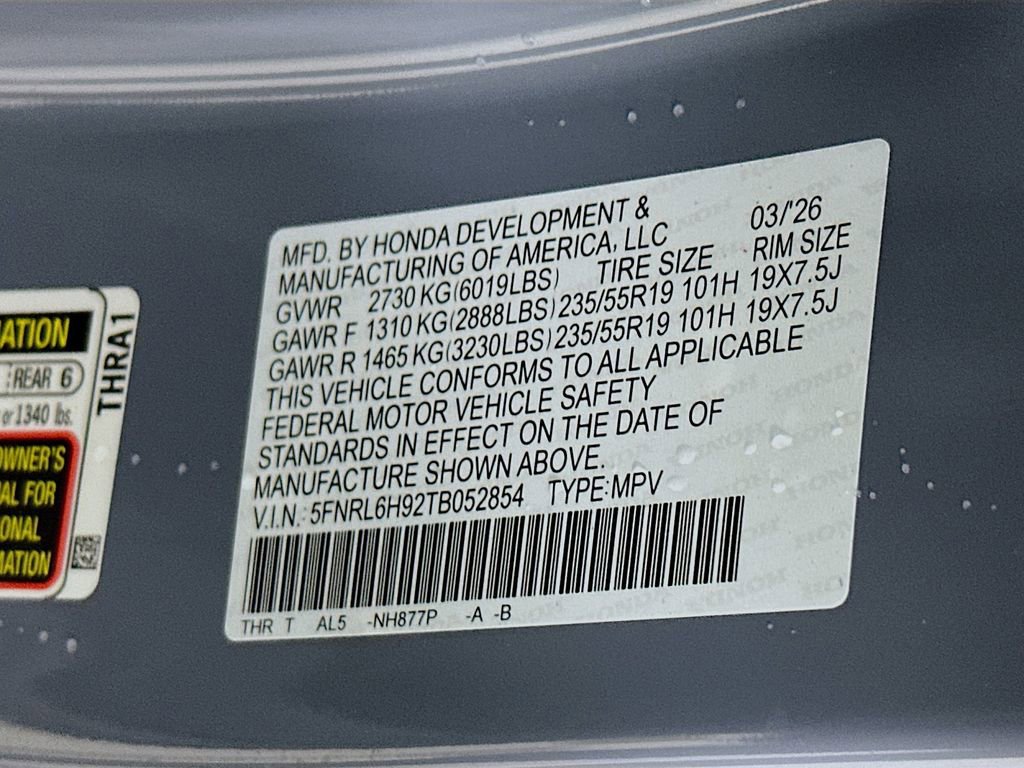 New 2026 Honda Odyssey Elite image 27