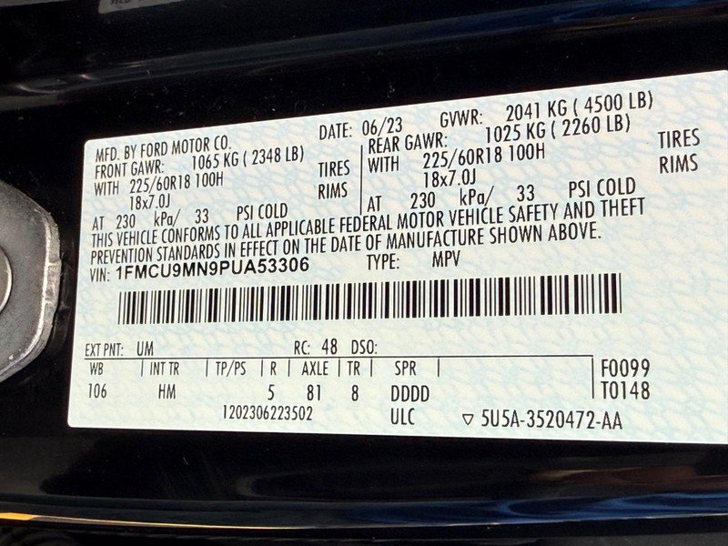 Certified 2023 Ford Escape ST-Line w/ Tech Pack #1 AWD/4WD image 31