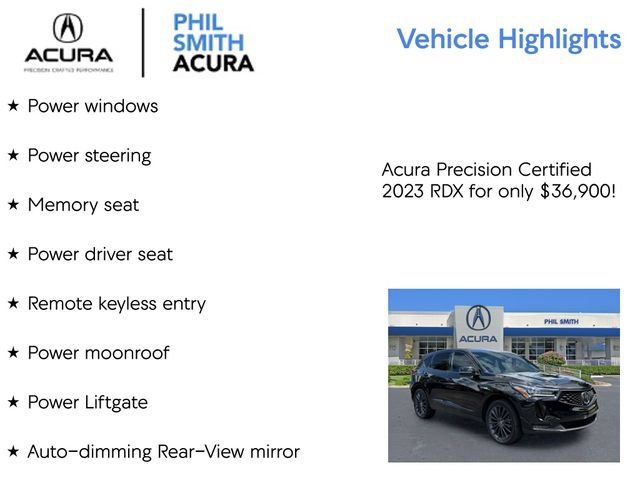 Certified 2023 Acura RDX A-Spec AWD/4WD image 13