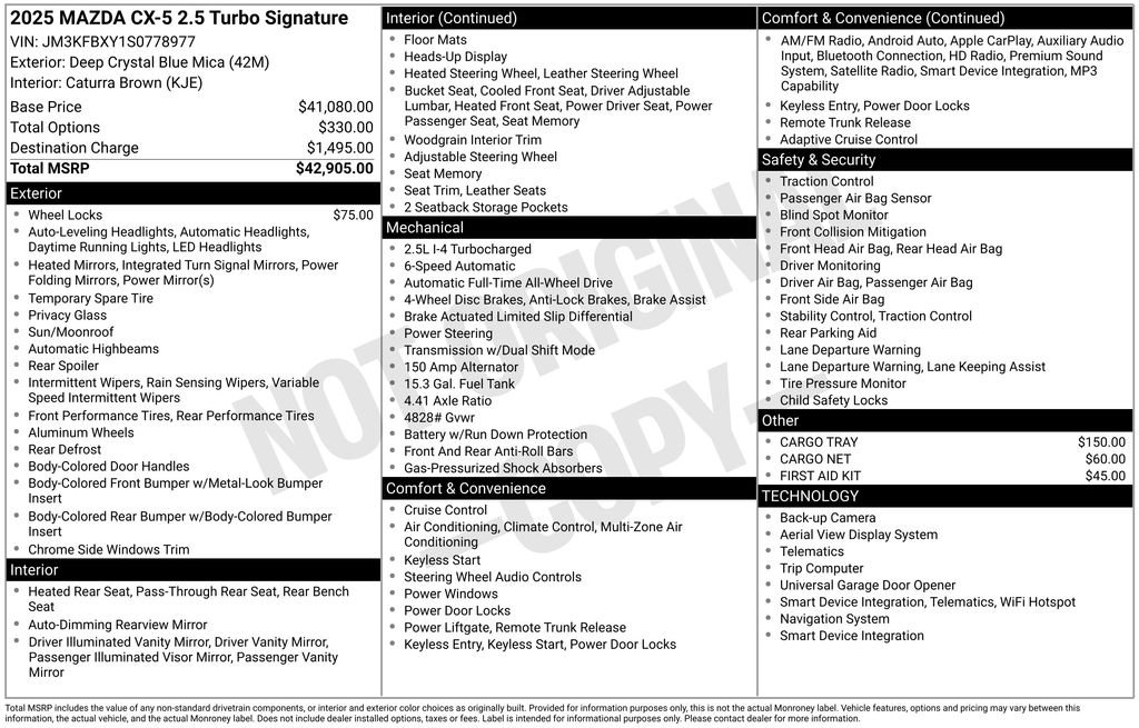 New 2025 MAZDA CX-5 Signature image 6