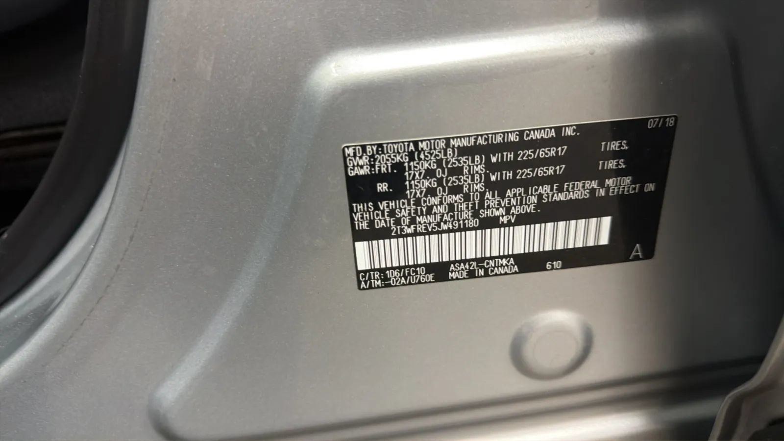 Used 2018 Toyota RAV4 XLE FWD image 25