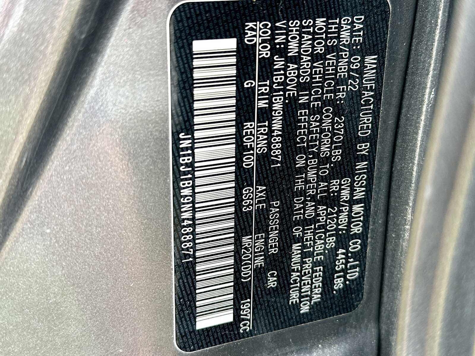 Used 2022 Nissan Rogue Sport SV w/ Technology Package image 22