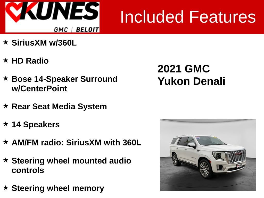 Used 2021 GMC Yukon Denali w/ Denali Ultimate Package AWD/4WD image 3
