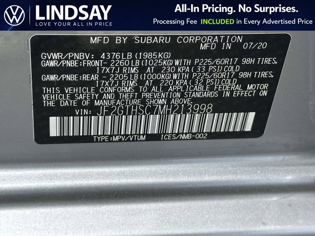 Used 2021 Subaru Crosstrek 2.5i Sport w/ Moonroof Package image 26