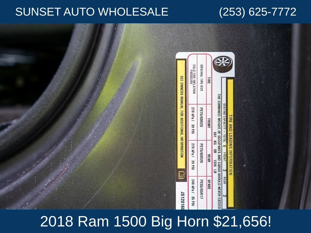 Used 2018 RAM 1500 Big Horn AWD/4WD image 31