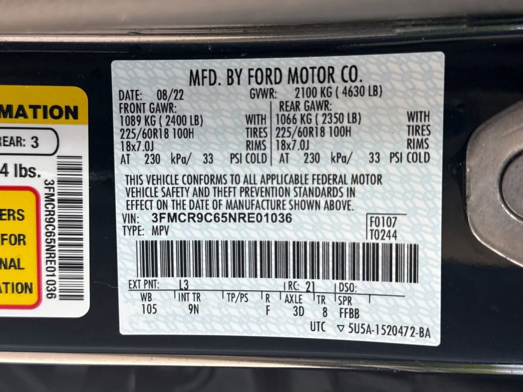 Used 2022 Ford Bronco Sport Outer Banks w/ Tech Package image 36