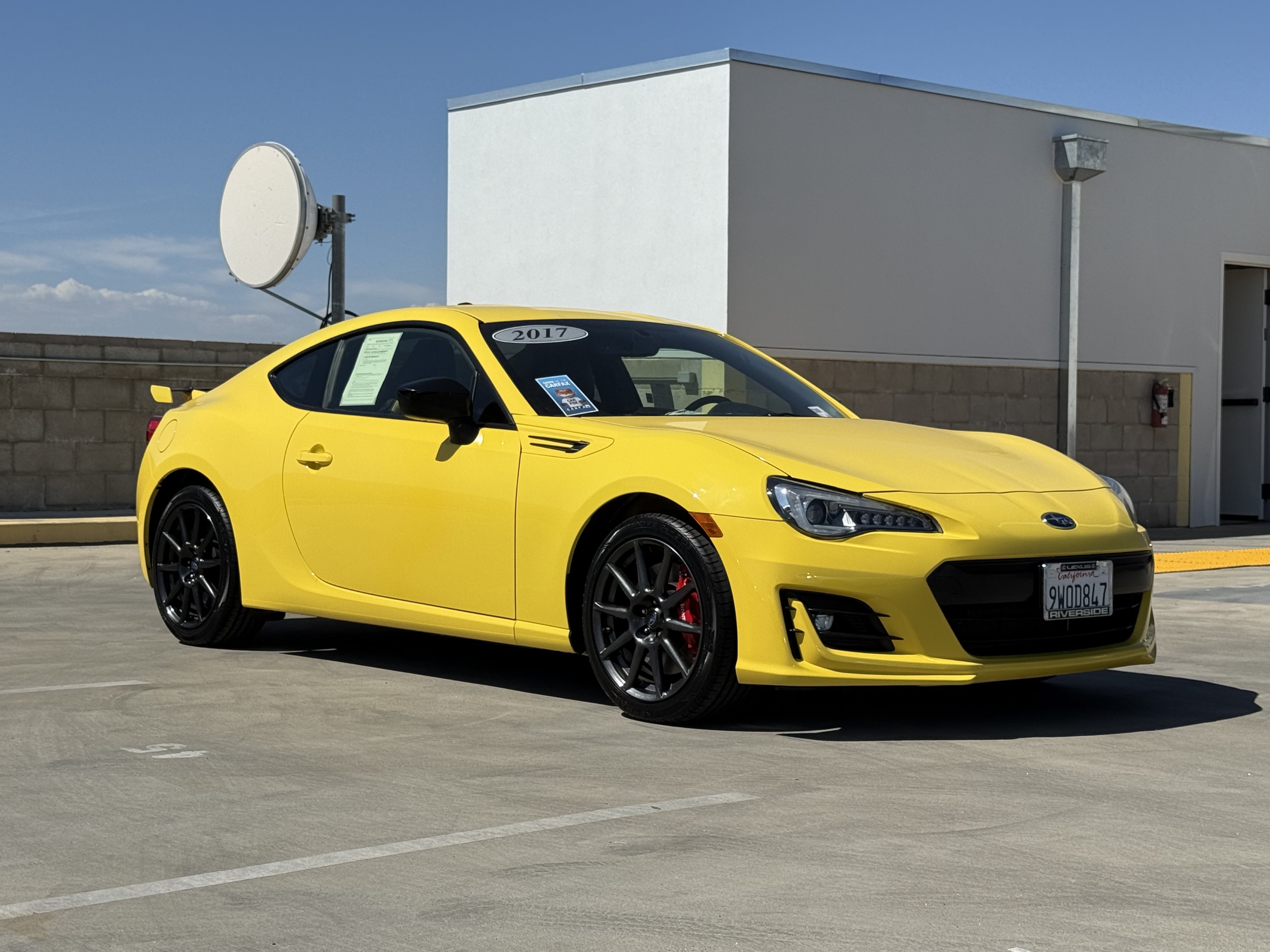Used 2017 Subaru BRZ Series.Yellow RWD image 2
