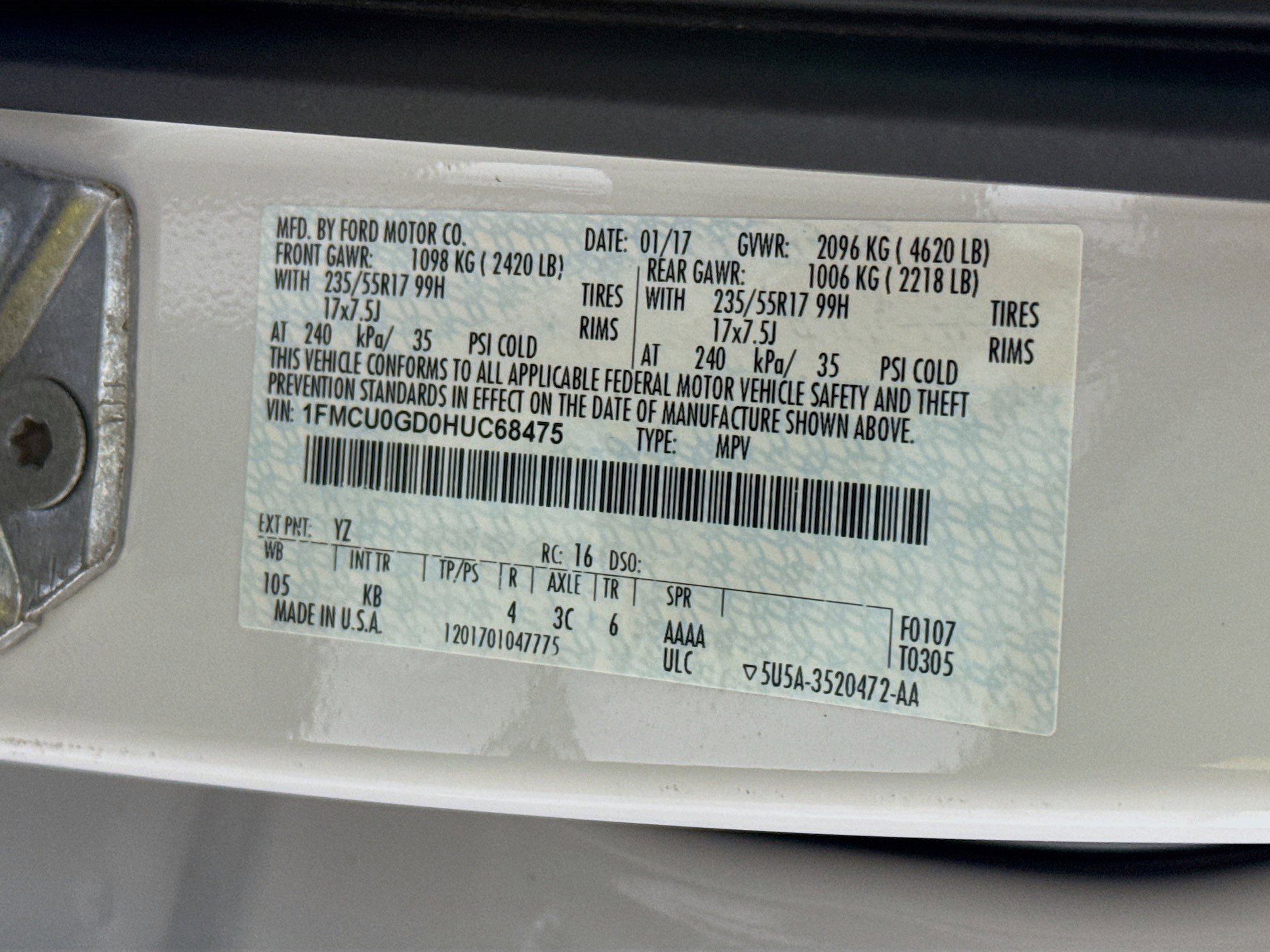 Used 2017 Ford Escape SE FWD image 56