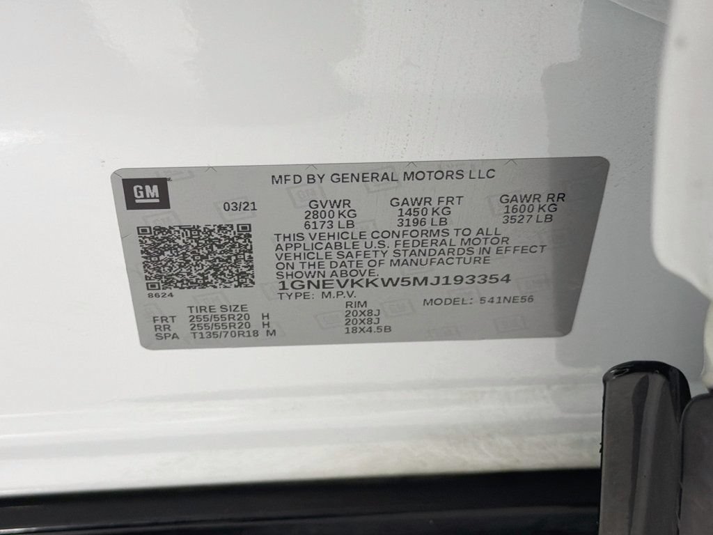 Used 2021 Chevrolet Traverse Premier w/ Redline Edition AWD/4WD image 37