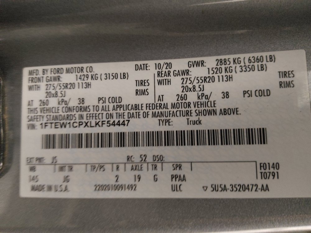 Used 2020 Ford F150 XL w/ Equipment Group 101A Mid image 33