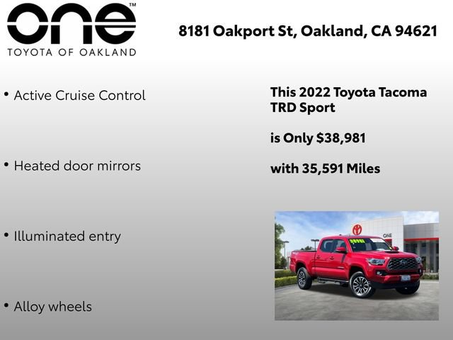 Certified 2022 Toyota Tacoma TRD Sport w/ TRD Premium Sport Package AWD/4WD image 12