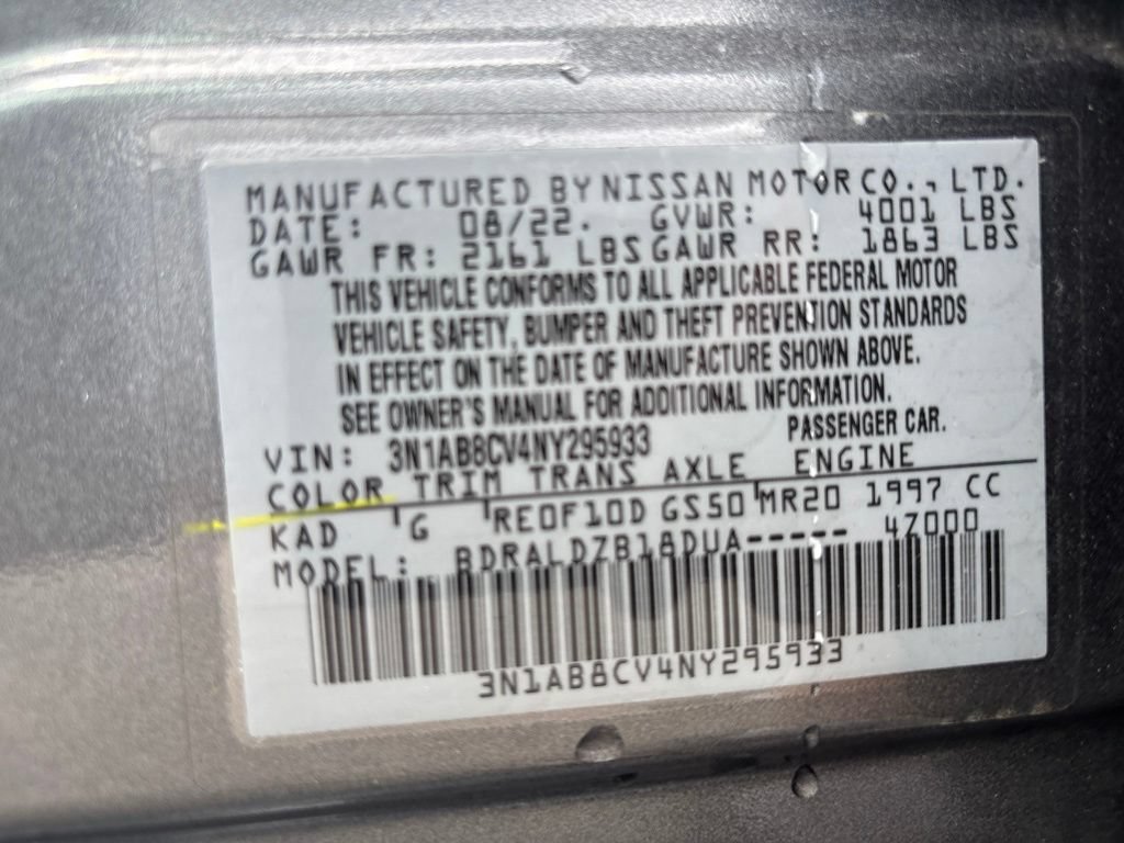 Used 2022 Nissan Sentra SV w/ Electronics Package FWD image 10