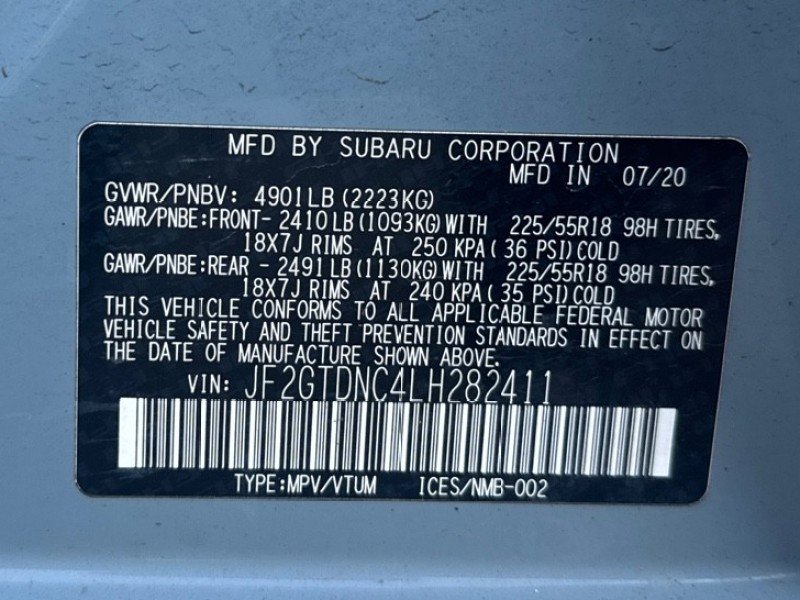 Used 2020 Subaru Crosstrek Hybrid w/ Moonroof Package w/Navigation image 44