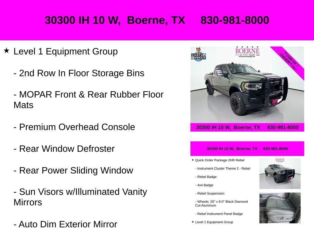 Used 2024 RAM 2500 Rebel w/ Towing Technology Group image 30