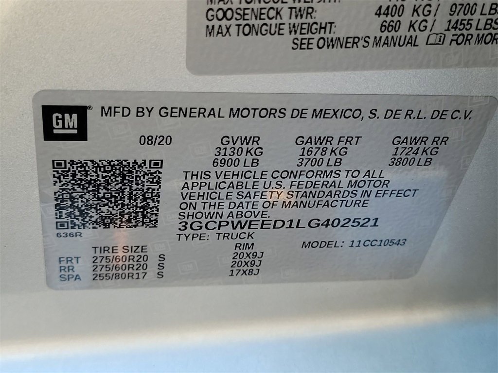 Used 2020 Chevrolet Silverado 1500 LTZ w/ LTZ Plus Package image 34