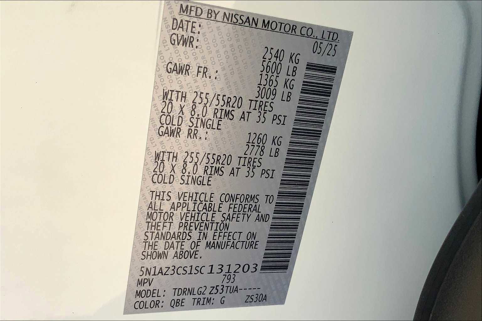 New 2025 Nissan Murano SL w/ Cargo Package image 16