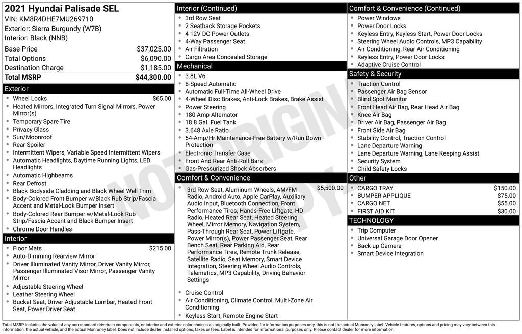 Used 2021 Hyundai Palisade SEL image 2
