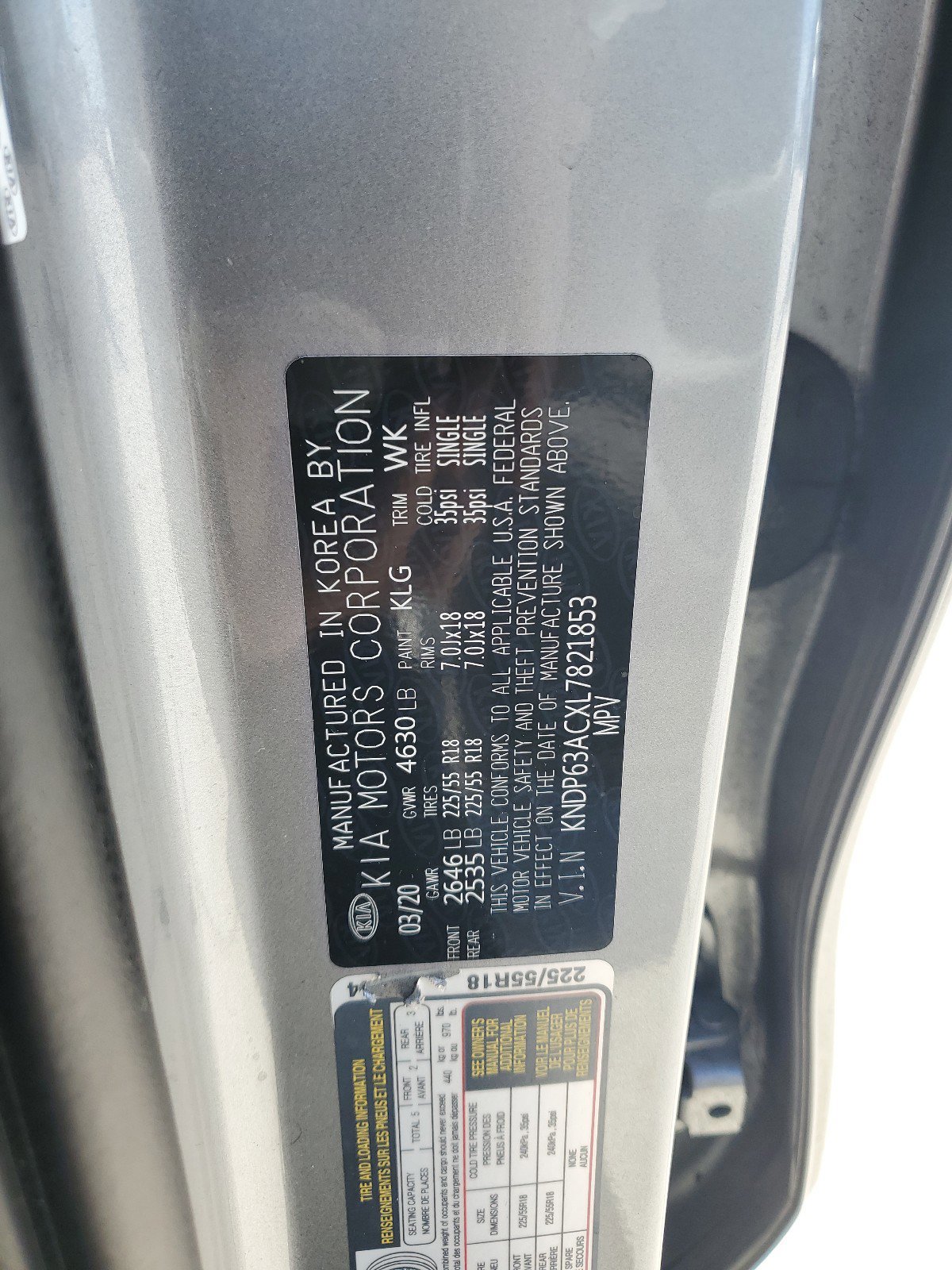 Used 2020 Kia Sportage S image 33