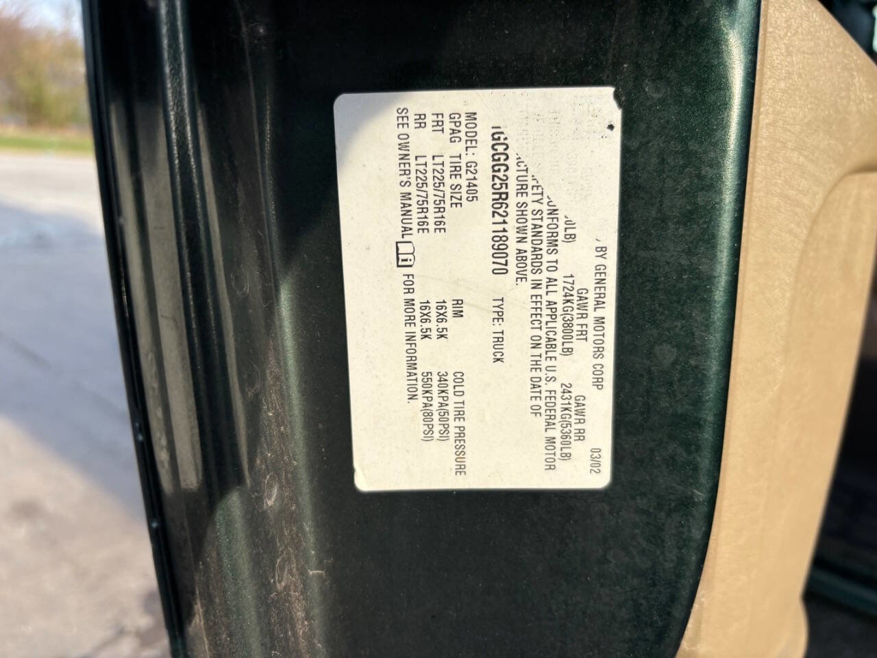 Used 2002 Chevrolet Express 2500 w/ Convenience Pkg 1 image 6