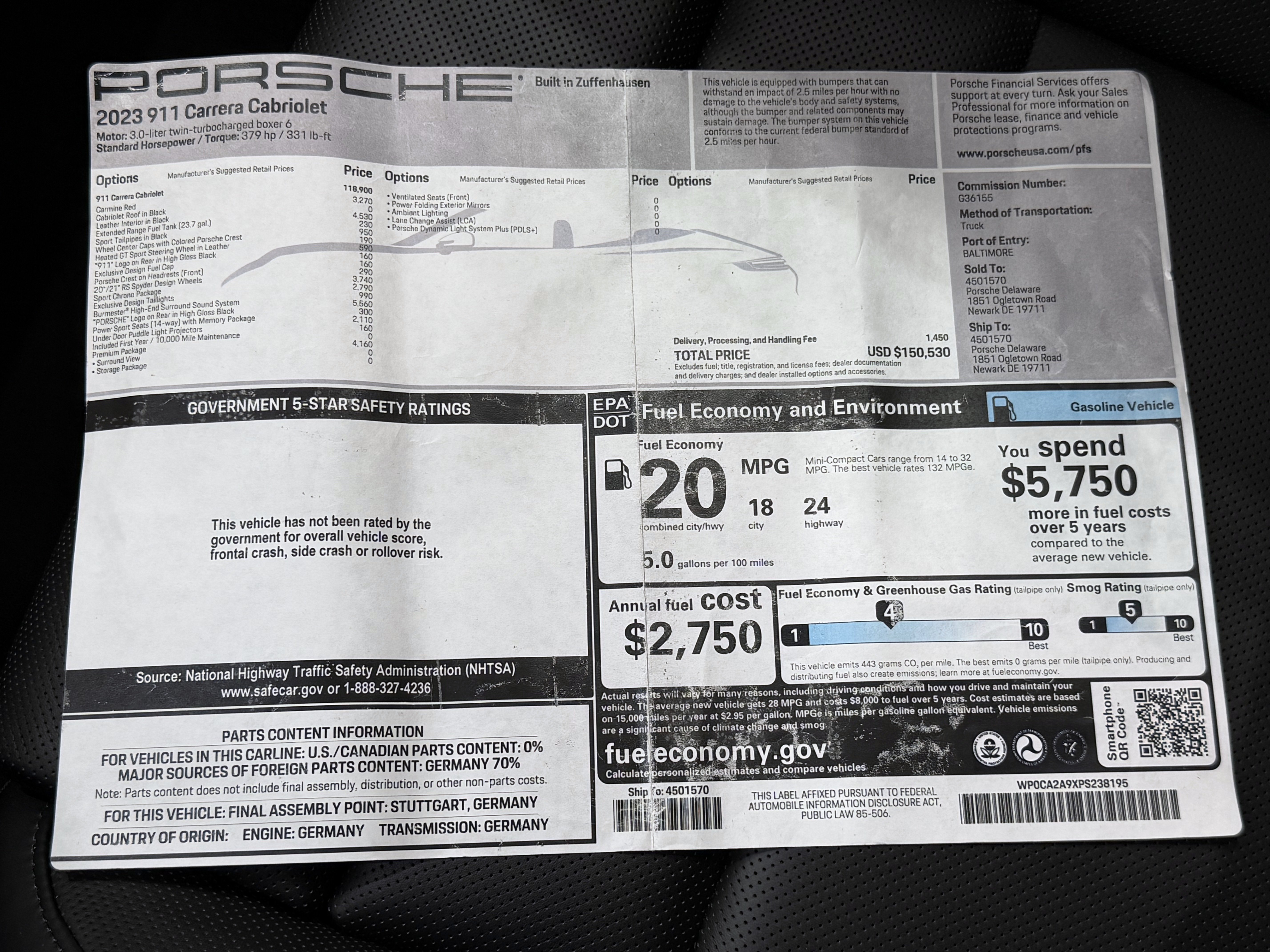Certified 2023 Porsche 911 Carrera RWD image 60